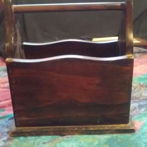 Vintage Wood Handled Box - Picture 2 of 7